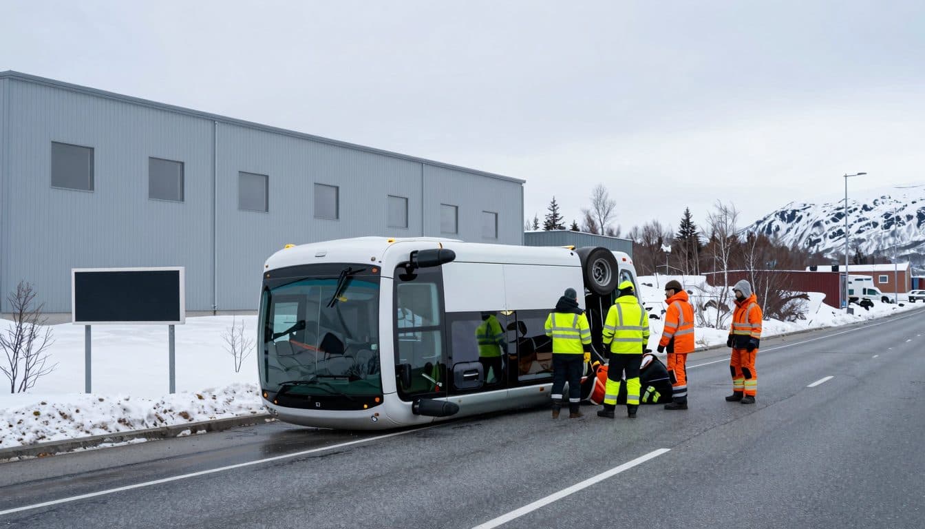 Bus mit 34 deutschen Touristen kippt in Norwegen um – mehrere Leichtverletzte