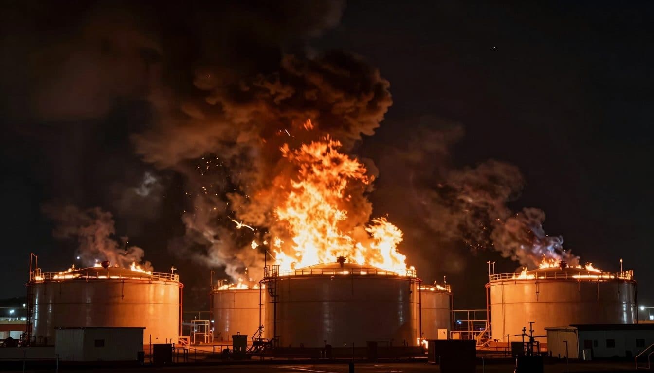Ukrainische Drohnen setzen erneut Öldepots in Russland in Brand