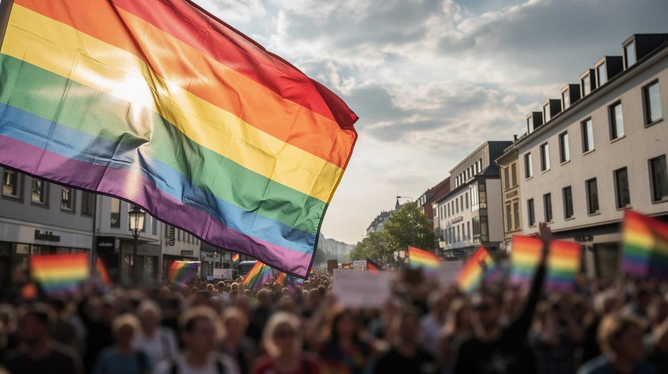 Tausende ziehen beim CSD in Düsseldorf für queere Rechte durch die Innenstadt