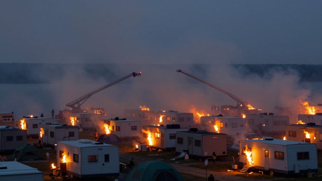 Brand Gardasee: 24 Verletzte auf Campingplatz Bella Italia