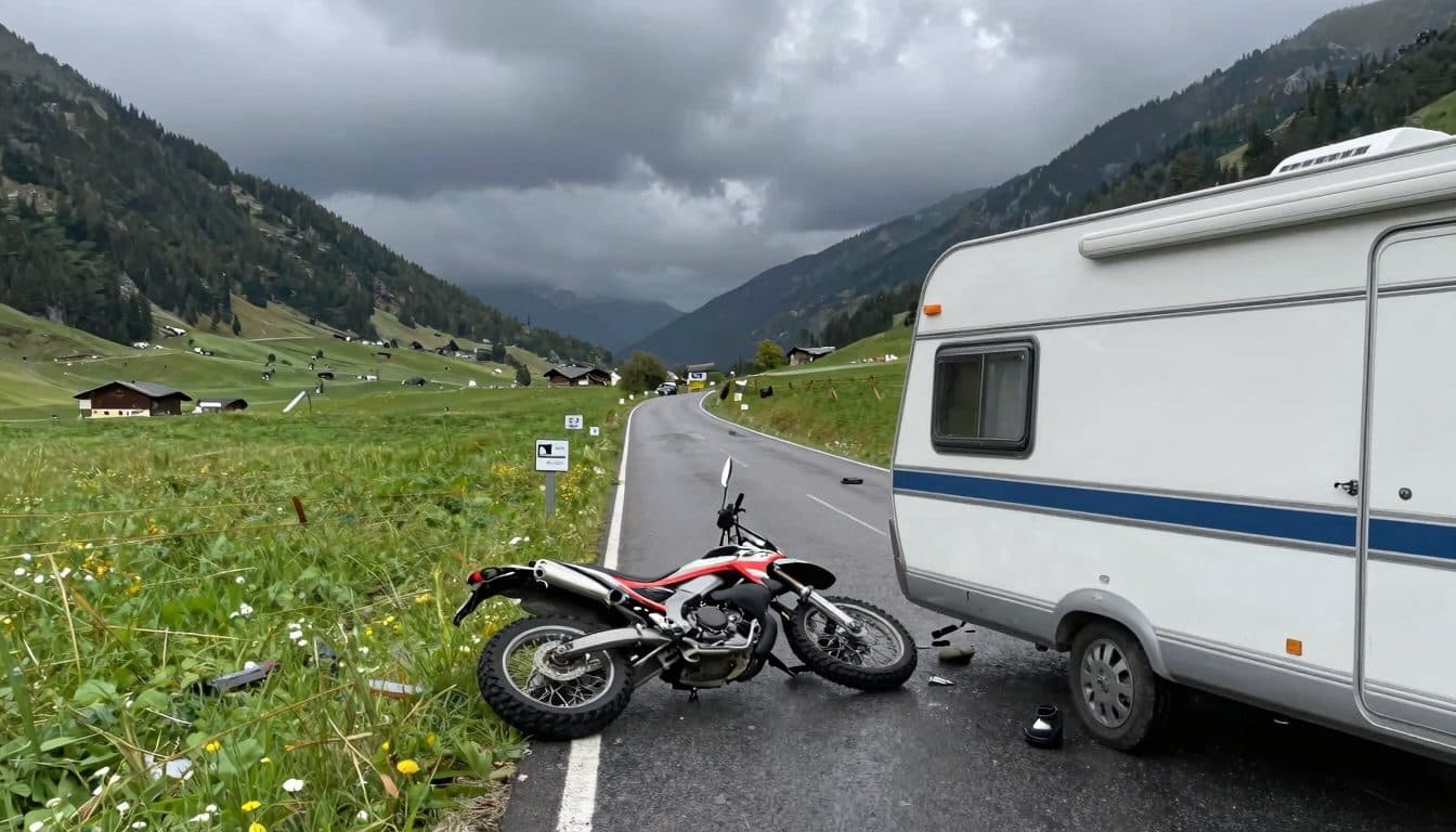 Deutscher leistet nach Motorradunfall in Kärnten Erste Hilfe und wird selbst verletzt