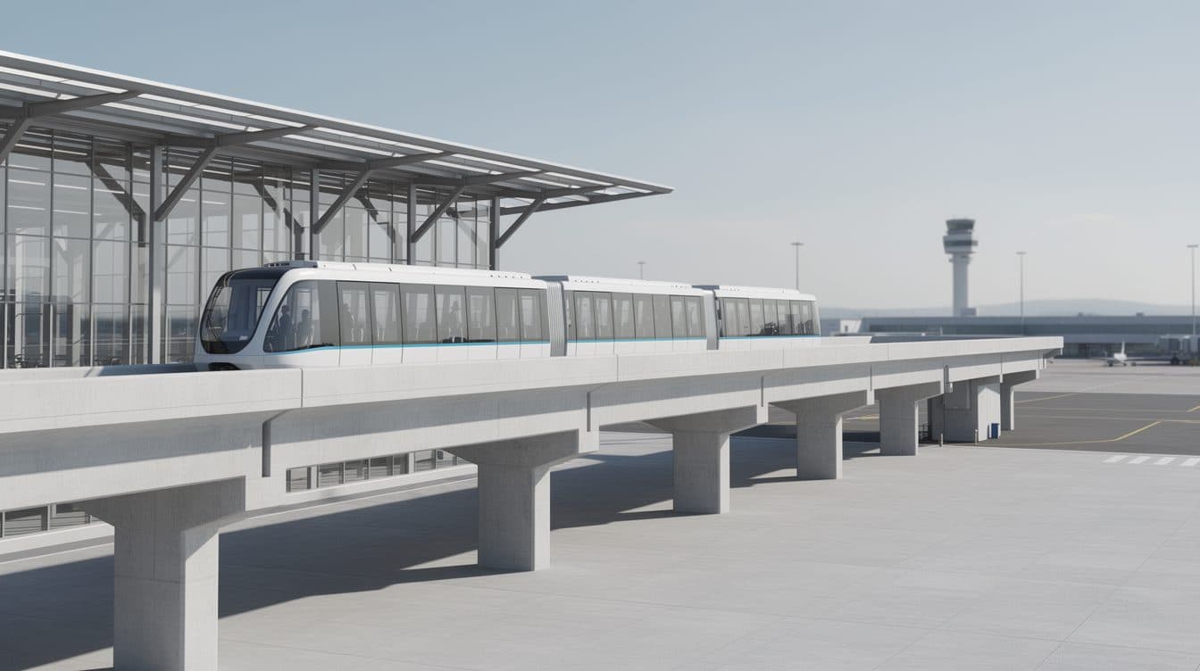 Skyline-Bahn am Flughafen Frankfurt nimmt Betrieb wieder auf