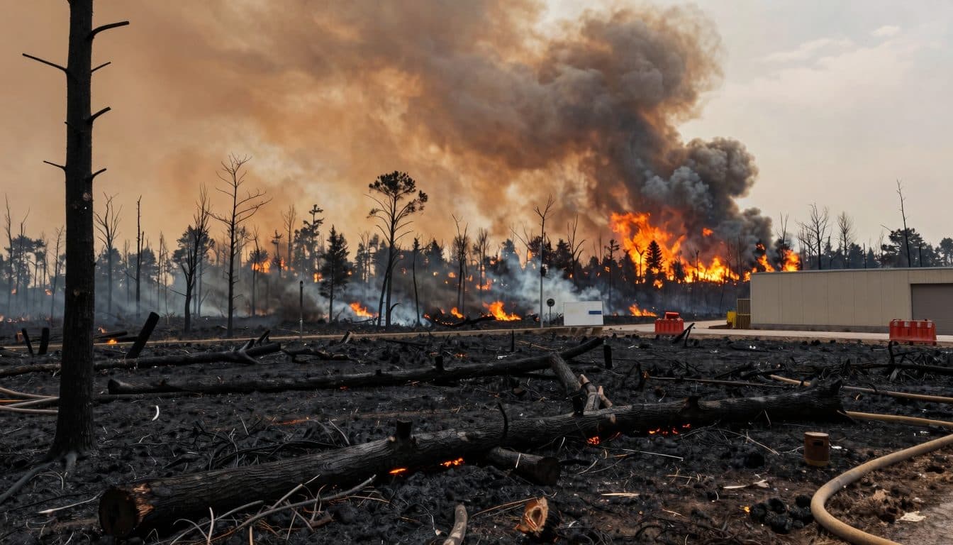 Waldbrand in Südfrankreich verwüstet weite Flächen